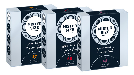 Zestaw próbny MISTER SIZE 57-60-64 (3x3 prezerwatywy)