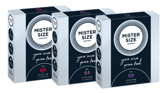 Zestaw próbny MISTER SIZE 60-64-69 (3x3 prezerwatywy)